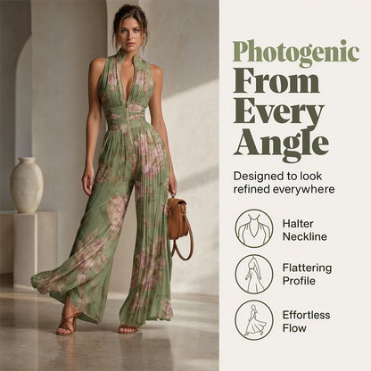 🎁💥Flödande veckad jumpsuit