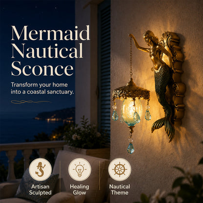 🧜‍♂️ Vintage vägglampa i sjöjungfrustil 🏘️ För användning både inomhus och utomhus