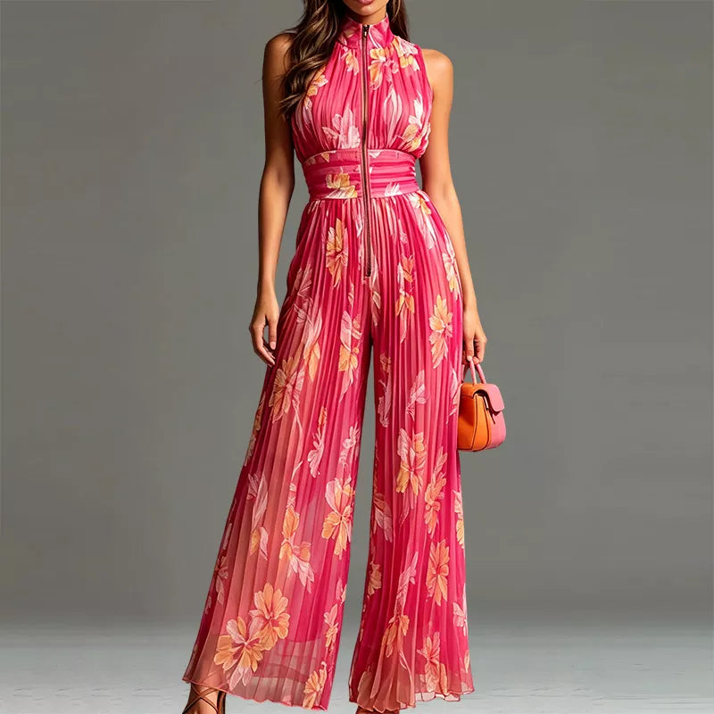 🎁💥Flödande veckad jumpsuit