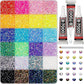 Bländande 3 mm-kit med strass i harts