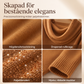 Elegant draperad stickad tröja