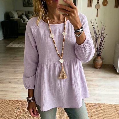 Bästsäljare🔥👚 Ledig löst sittande topp – mjuk och bekväm för vardagen