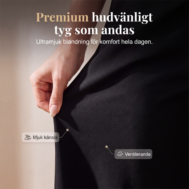 Bekväma palazzo-mysbyxor för kvinnor med lös passform