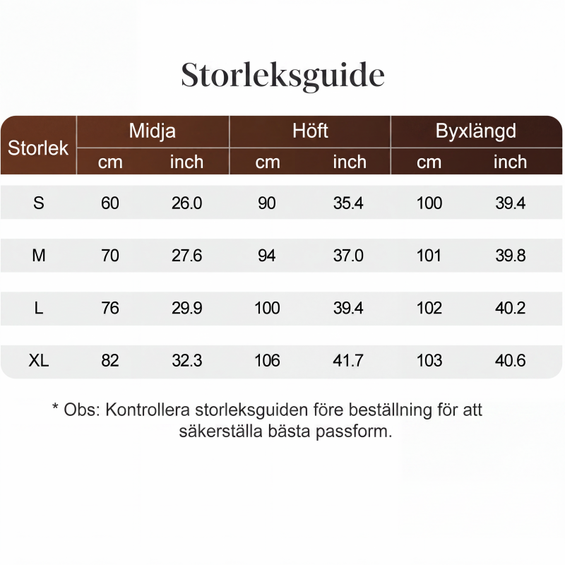 🌺💐Damens eleganta utsvängda kostymbyxor