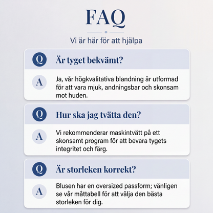 Kvinnors ledig tröja med rund hals och 3/4-ärmar
