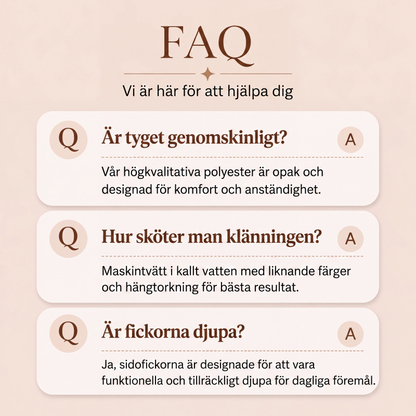 Kvinnors kortärmad tryckt klänning med fickor
