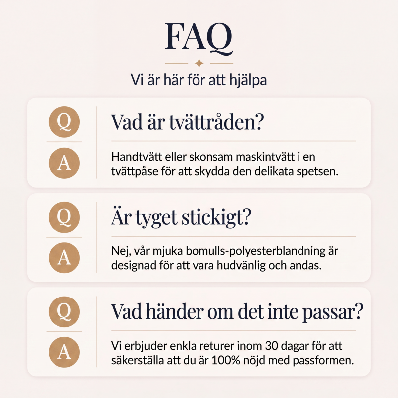 Kvinnors spetsklänning med långa ärmar