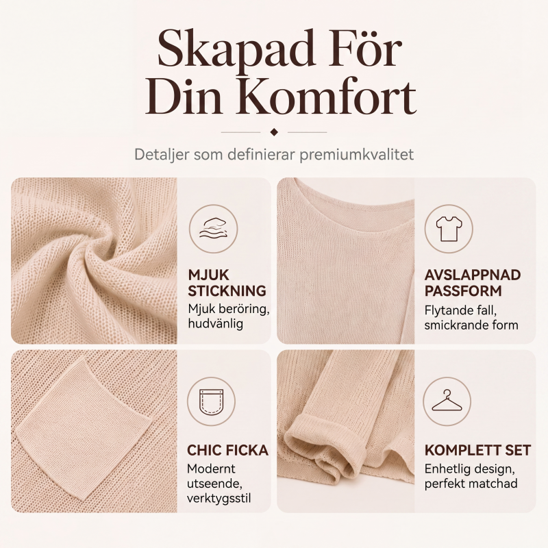 Ny kollektion🛍️Klassisk rundhalsad tröja i mjuk kvalitet – tidlös stil för alla tillfällen