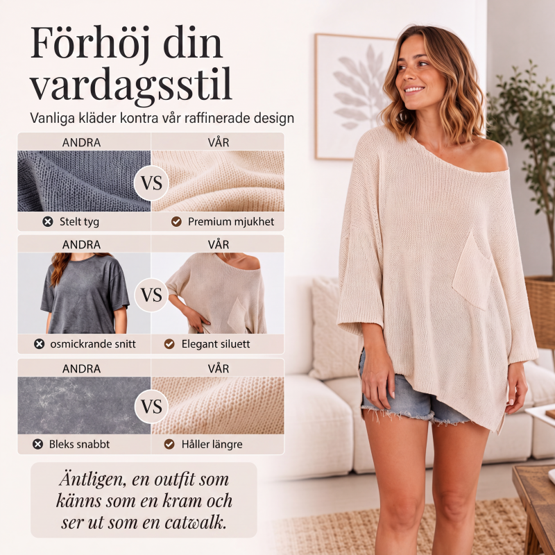 Ny kollektion🛍️Klassisk rundhalsad tröja i mjuk kvalitet – tidlös stil för alla tillfällen