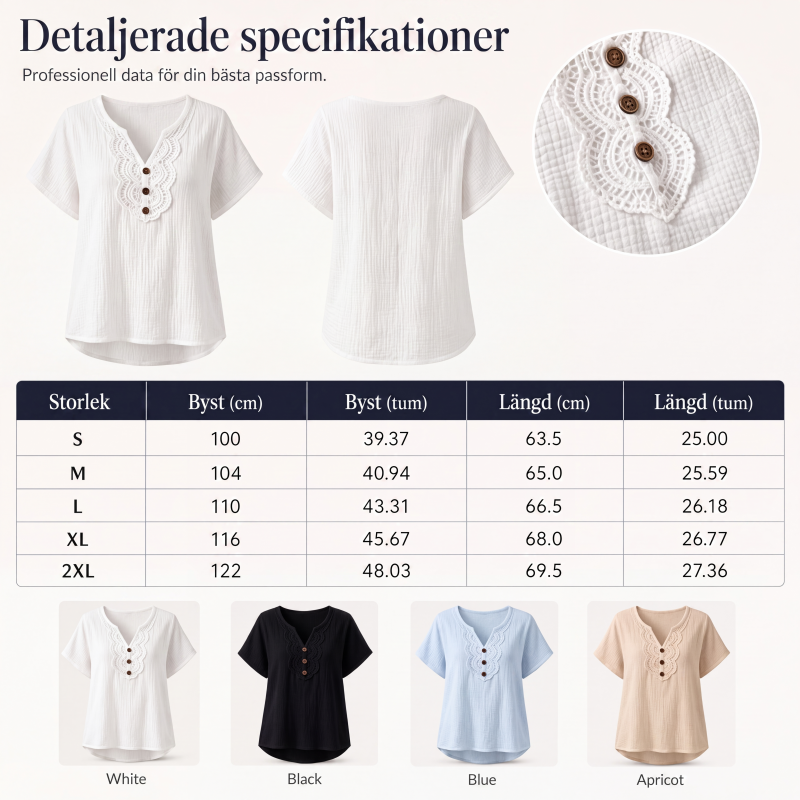 🔥🎁Blus för arbetskläder med enkel elegans
