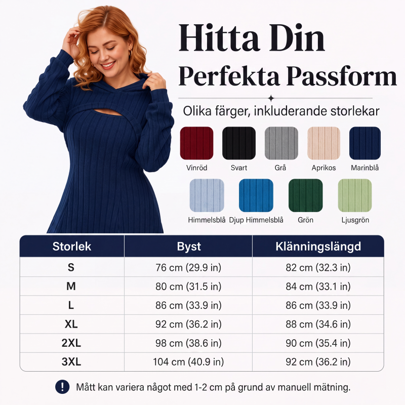 Kvinnors 2-delad ribbstickad outfit
