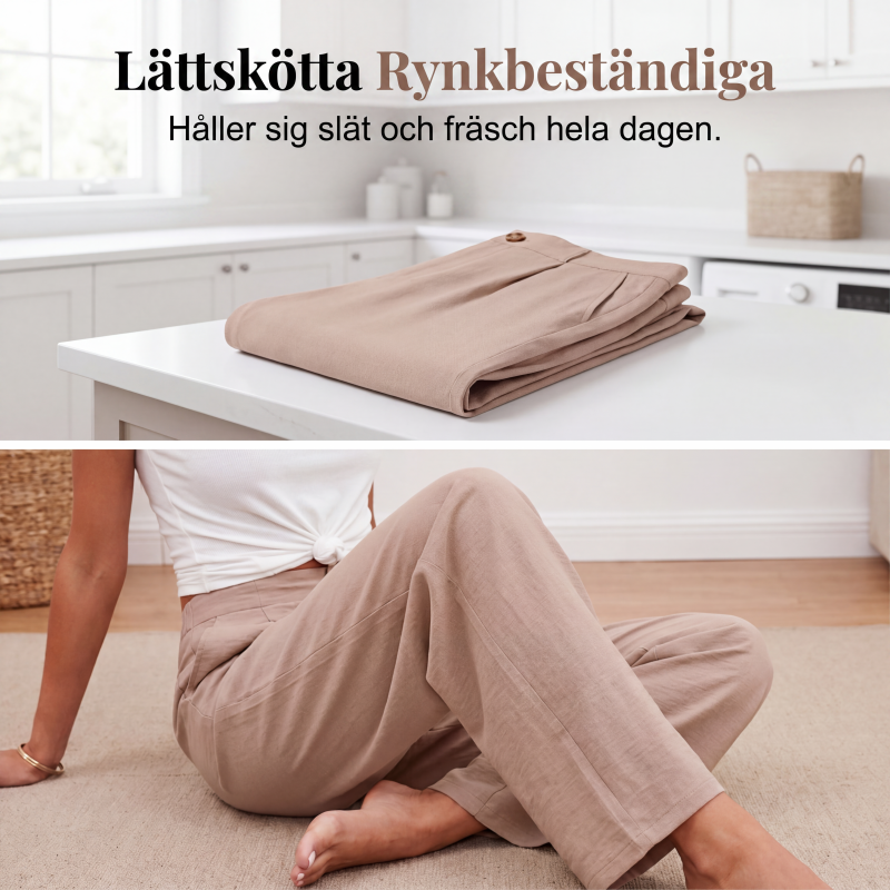 Damställ Vida Fritidsbyxor med Hög Midja