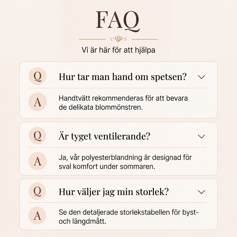 Elegant spetsklänning för kvinnor med V-ringning