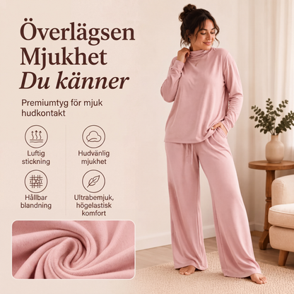 Set för damer👩: Poloklänning och vida byxor👕👖