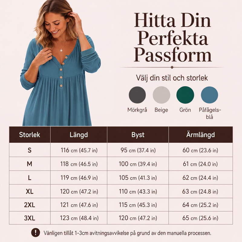 🎀👗Kvinnors V-ringad knäppt veckad klänning