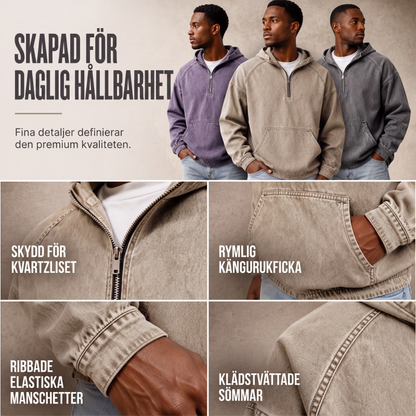 Nyhet✨ Deniminspirerad jacka med kvartszip – praktiska fickor