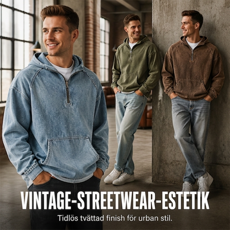 Nyhet✨ Deniminspirerad jacka med kvartszip – praktiska fickor