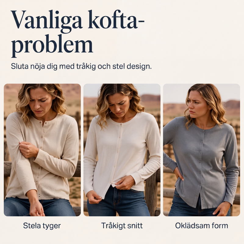 Långärmad tröja med rundhals för kvinnor