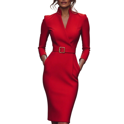 👗Elegant klänning som framhäver midjan