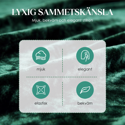 🎀Tvådelat set med sammetstopp och byxor för kvinnor