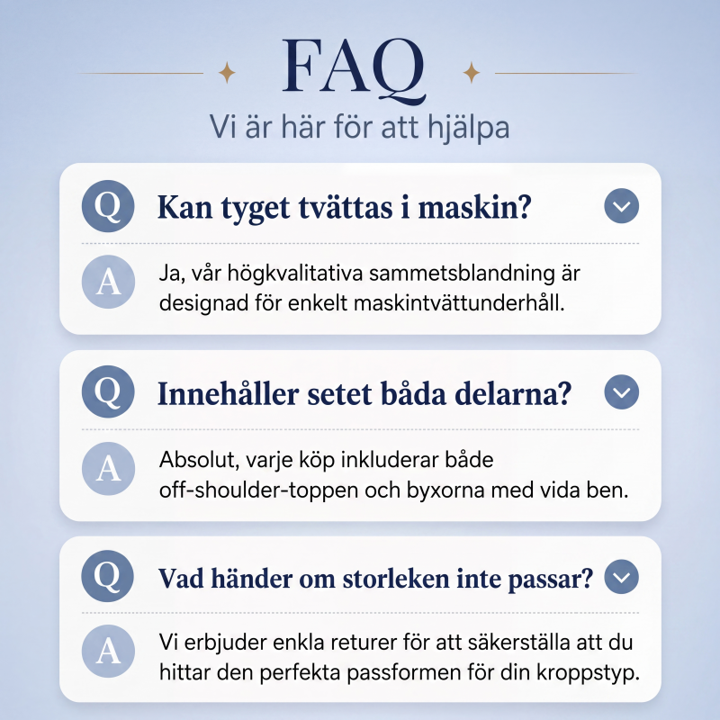Bästsäljare🔥 Off-shoulder-set med vida ben