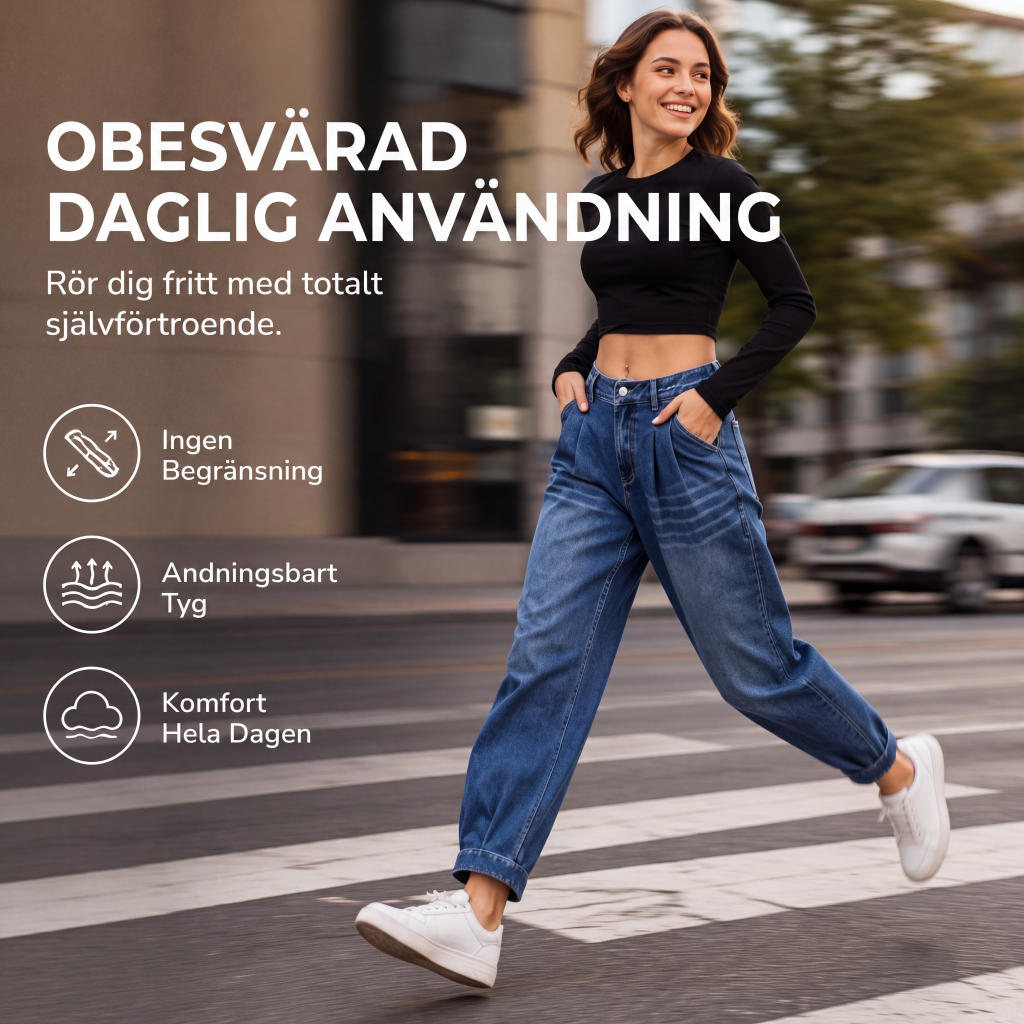 ✨Ny lansering👖Damjeans med hög midja och haremmodell