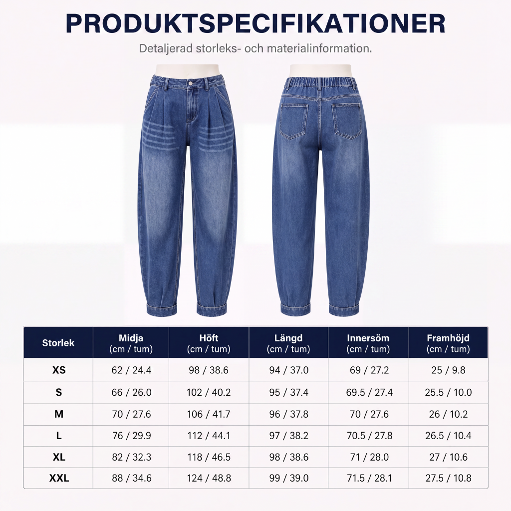 ✨Ny lansering👖Damjeans med hög midja och haremmodell