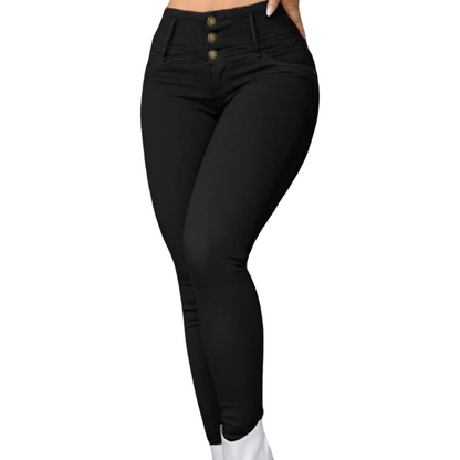 Bästsäljare 👖 Högmidjade skinnyjeans med stretch – smickrar figuren och sitter bekvämt hela dagen