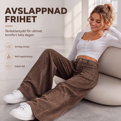 Bästsäljare🔥 👖 Vida byxor med sidfickor