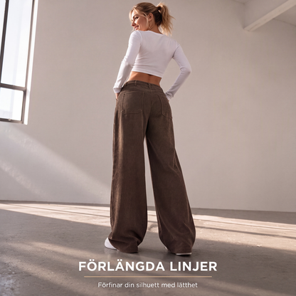 Bästsäljare🔥 👖 Vida byxor med sidfickor