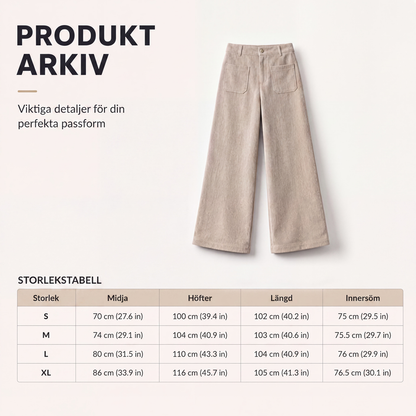 Bästsäljare🔥 👖 Vida byxor med sidfickor