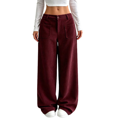 Bästsäljare🔥 👖 Vida byxor med sidfickor