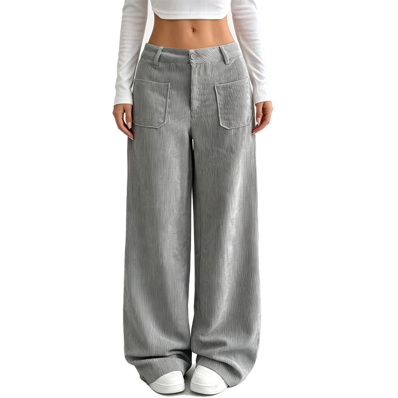 Bästsäljare🔥 👖 Vida byxor med sidfickor