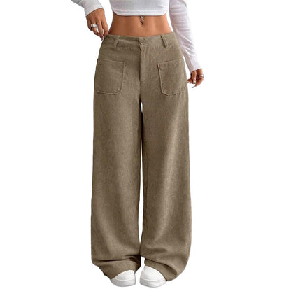 Bästsäljare🔥 👖 Vida byxor med sidfickor