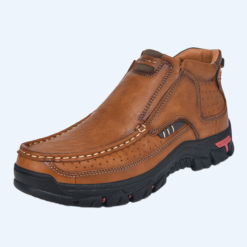 👞Slip-on-skor i PU-läder för män, i casual-stil