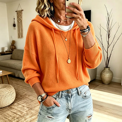 👚Kvinnors lediga huvtröja i stickad