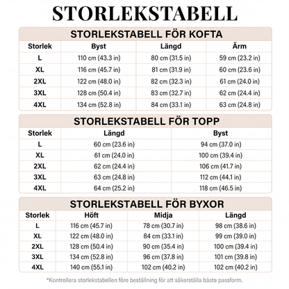 Elegant tryckt 3-delat set för kvinnor