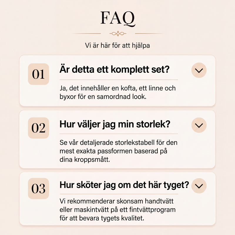 Elegant tryckt 3-delat set för kvinnor