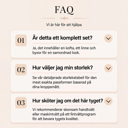 Elegant tryckt 3-delat set för kvinnor