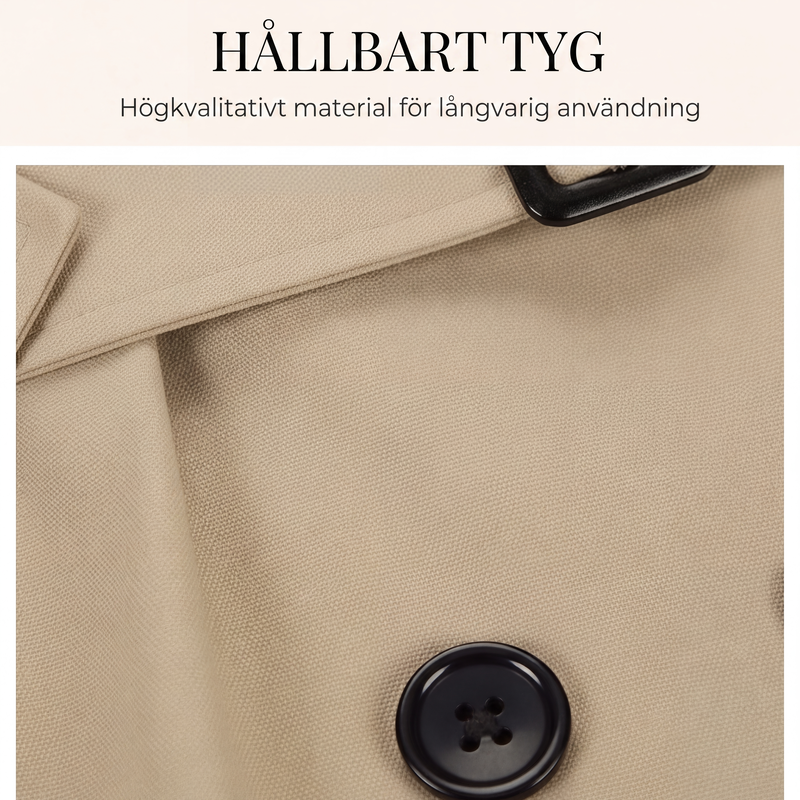 🍂Nya höstnyheter|Kvinnors lediga dubbelknäppt trenchcoat