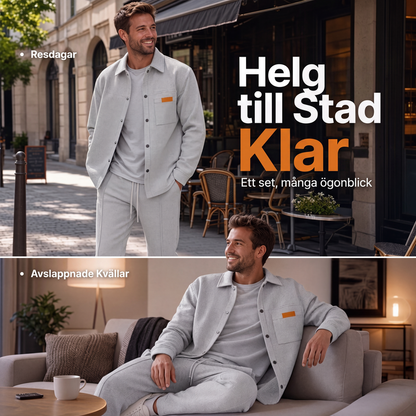 Nyhet✨ 🧥 Modernt tvådelat set för män i premiumkvalitet – avslappnad stil för kontor och helg