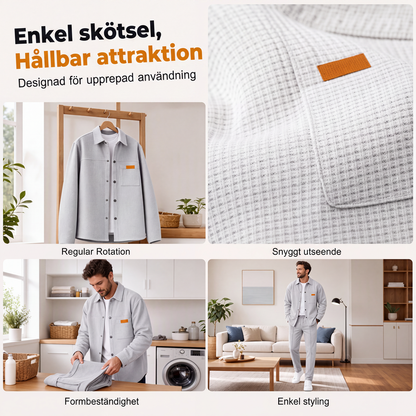 Nyhet✨ 🧥 Modernt tvådelat set för män i premiumkvalitet – avslappnad stil för kontor och helg