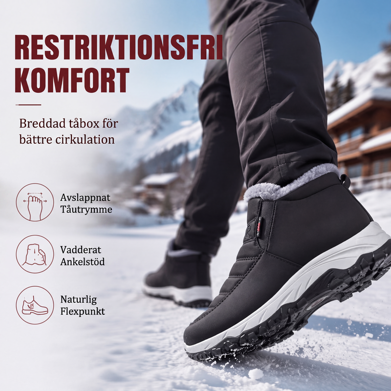 Nya ankomster❄️ Isolerade stövlar med bred tå – perfekta för äldre och aktiva