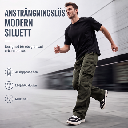 🔥 Tidsbegränsat erbjudande ✨ Cargo-byxor med flera fickor 👖 Praktisk design, bekväm passform och snygg casual-look