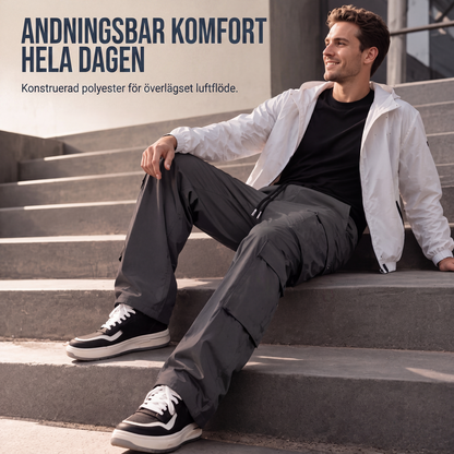 🔥 Tidsbegränsat erbjudande ✨ Cargo-byxor med flera fickor 👖 Praktisk design, bekväm passform och snygg casual-look