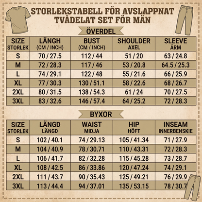 Män lediga huvtröja set