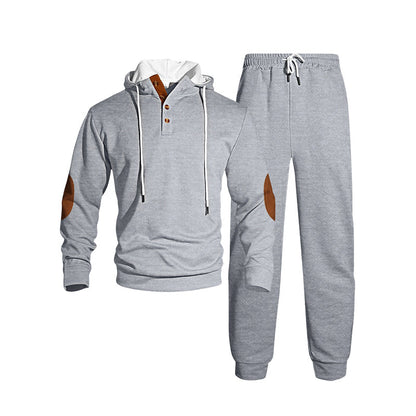 Män lediga huvtröja set