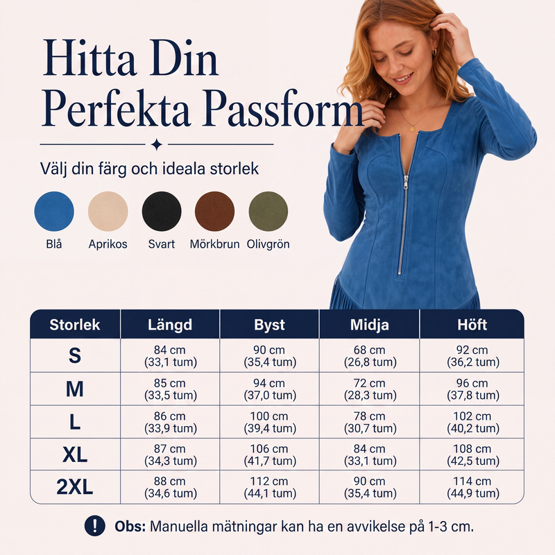 Damklänning med smal passform, halv dragkedja och fransar