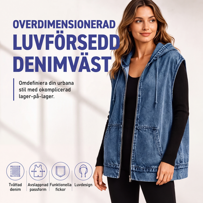 🔥Bästsäljare🧥 Oversize känguväst med huva