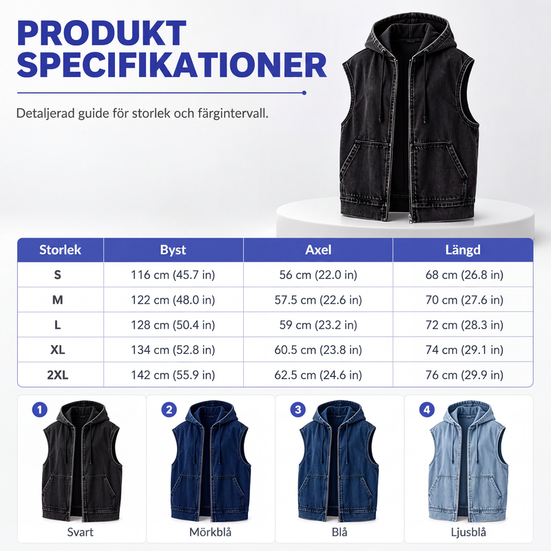 🔥Bästsäljare🧥 Oversize känguväst med huva
